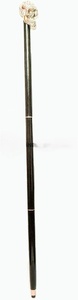 Bastones victorianos decorativos y bastones para hombres y mujeres-36 "Mango de latón de ébano marrón Bastón plegable Derby unisex - Product Image 5