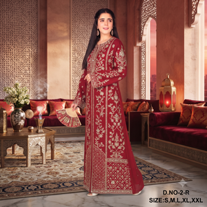 Luxury <b>White</b> Embroidered Farasha Kaftan Dress | Dubai Style Modest <b>Maxi</b> Abaya for Women - Product Image 6