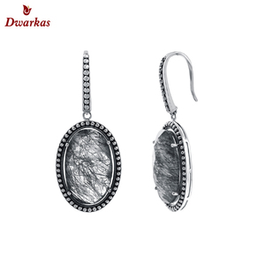 925 Sterling Silver Dangler Drop Earring Fine Jewelry with Natural Labradorite Gemstone Trendy Style for Weddings Parties Gifts - Product Image 3