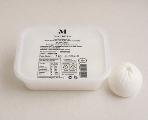 Fromage Burrata italien frais de haute qualité 125g Burratina sans tête 8 pièces Plateau de 1kg Vente au détail et services alimentaires - Product Image 6