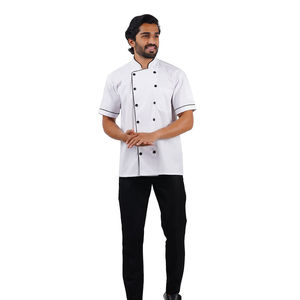 เสื้อแจ็คเก็ตเชฟแขนยาวสำหรับผู้ชายและผู้หญิงเสื้อโค้ทสำหรับใช้ในร้านอาหารเครื่องแบบพนักงานโรงแรมออกแบบได้ตามต้องการ - Product Image 6
