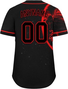 Jersey de béisbol sublimado al por mayor, uniforme de equipo con estampado completo personalizado que absorbe la humedad para hombres y jóvenes - Product Image 5