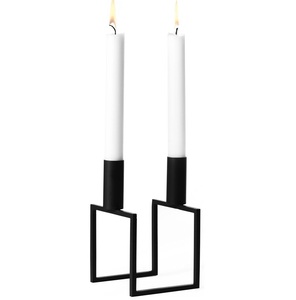 Ensemble de bougeoirs décoratifs faits à la main en fonte pour table à manger Bougeoir en métal Décor de ferme Design moderne - Product Image 3