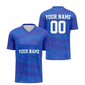 Camisetas Deportivas con Cuello en V, Unisex, Estampadas, Transpirables, de Secado Rápido, que Absorben la Humedad, Manga Corta, Personalizables para Equipos, en Oferta - Product Image 6