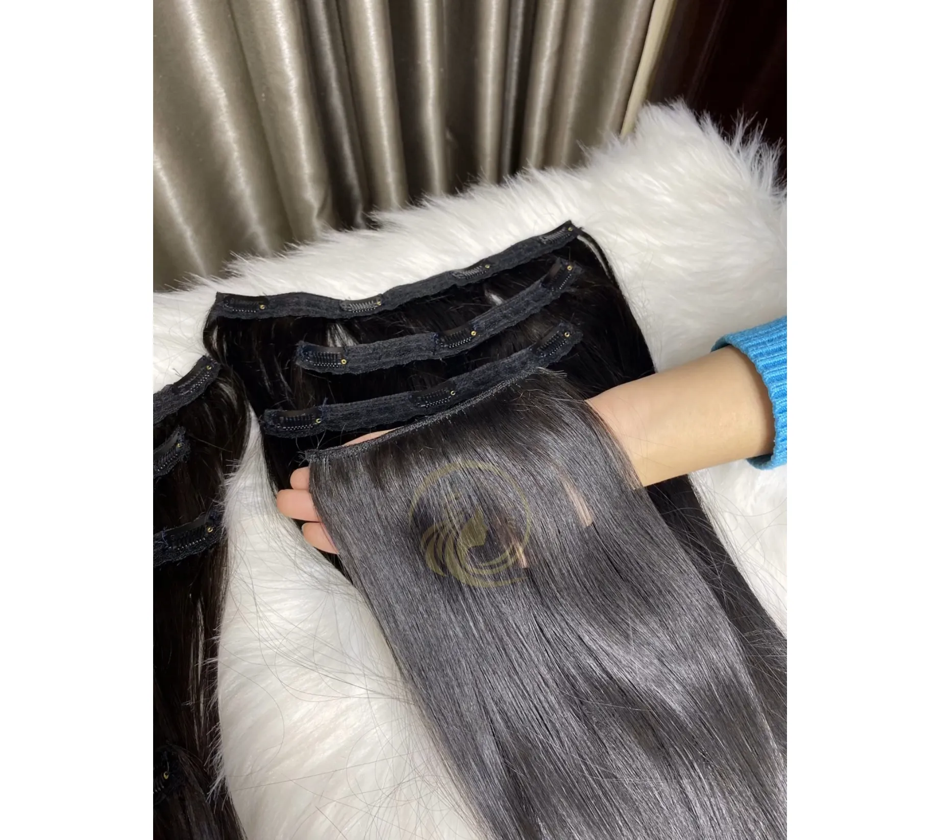 Vergine Remy cuticola allineata naturale capelli umani Clip In extension capelli umani miglior prezzo per la vendita