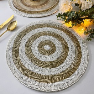 แผ่นรองจานงานแต่งงานรูปฟักทองสไตล์ใหม่ ปักด้วยมือประดับเลื่อม งานแฮนด์เมด หรูหรา เป็นมิตรกับสิ่งแวดล้อม ปรับแต่งได้ - Product Image 6