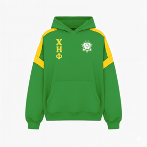 Chi Eta Phi Sorority Premium Logotipo personalizado Algodón Poliéster Sudadera con capucha Impreso Jersey de gran tamaño con bolsillo de canguro Ropa griega - Product Image 1