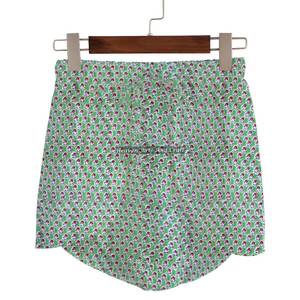 Pantalones Cortos de Algodón de Lujo con Estampado a Mano, Cintura Elástica con Cordón, Ropa Casual de Verano para Mujer, Ideal para Vacaciones en la Playa - Product Image 5