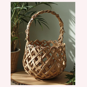Naturalis Collection Zen <b>Vase</b> Handcrafted Seagrass and Rattan Flower Vessel with a Soft Bohemian Touch - Product Image 2