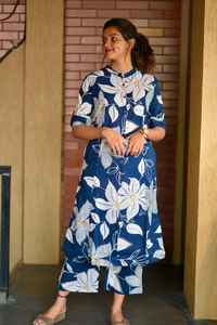 High Quality <b>Women</b> Office Wear Rayon <b>Kurti</b> With Matching Pant <b>for</b> Summer Collection Available at Wholesale Prices - Product Image 3