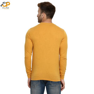 Camiseta informal de manga larga para hombre, camisa con Logo personalizado, venta al por mayor, alta calidad - Product Image 3