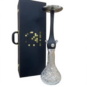 Factory Direct Portable Wooden Shisha, Luxury Glass Base <b>Hookah</b> Narguile Set with Travel Bag for Wholesale - Product Image 5
