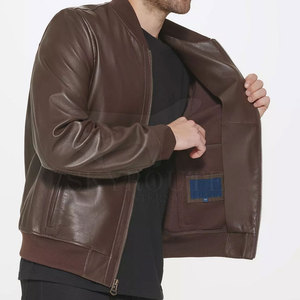 Chaqueta de Piel de Vaca para Hombre, Transpirable, Ecológica, de Secado Rápido, de Alta Calidad, Cálida para Invierno, Informal, Rellena de Poliéster, Precio Razonable - Product Image 2