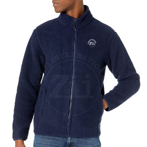 Vente directe d'usine Veste d'hiver en polaire polaire décontractée pour homme Logo avant respirant Léger Coupe-vent Marque privée - Product Image 2