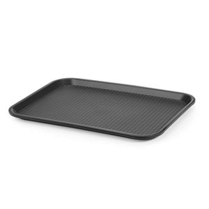 Boîte à lunch jetable pour restauration rapide AmerBox, taille moyenne, noire, 305x415x(H)20mm - Product Image 1