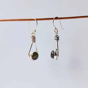 Boucles d'oreilles en argent sterling 925 avec pierres précieuses en Labradorite naturelle pour femmes, bijoux mystiques élégants faits à la main - Product Image 2