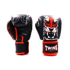 Guantes de Boxeo de Entrenamiento de Alta Calidad Hechos de Cuero Vacuno Genuino Diseños de Logotipos Personalizados Equipo de Combate Profesional con Cierre de Velcro - Product Image 1