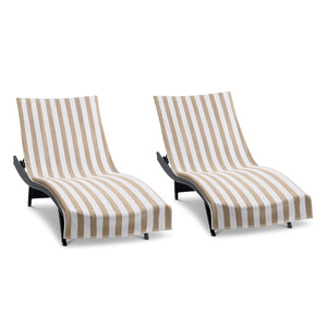 100% pur coton bleu rayure piscine bain essuie-mains ensemble séchage rapide haute qualité Style moderne pour adultes pour plage hôtel Spa Resort - Product Image 1