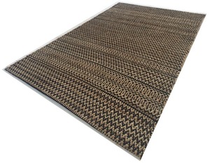 Elegant Lightweight Hand-Woven Jute Dhurrie Modern Stripes Design Flat Weave Technique for All Interiors <b>Door</b> <b>Mats</b> Handmade - Product Image 2