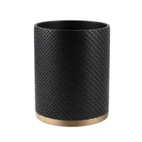 Poubelle décorative faite à la main en métal et revêtement doré, panier à ordures, nouvelle poubelle pour salle d'étude