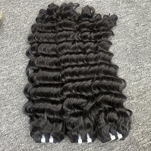 Los mejores vendedores de cabello humano crudo 100%, venta al por mayor, trama de onda de agua camboyana vietnamita en estilo natural, ventas al por mayor, ondulado rizado Genius - Product Image 3