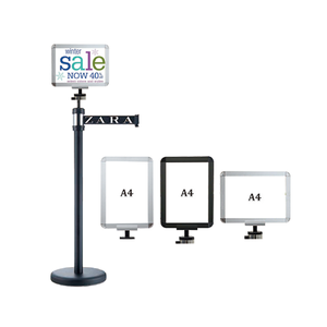 Porte-affiche anodisé en alliage d'aluminium au fini moderne et élégant de Star Products, parfait pour les enseignes d'hôpitaux ou de cliniques - Product Image 2