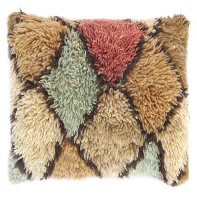Moroccan Hand Knotted woolen cushion covers vintage Moroccan Rugs pillow covers