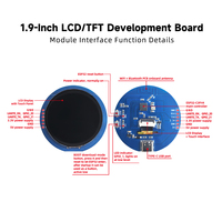 Goldenmorning 1.28 Inch IPS Capacitive Touch LCD Development Board USB Type-C Full Color Driver IC:GC9A01 TouchIC:CST816D