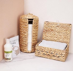 ชุดตะกร้าสานธรรมชาติเก็บของได้สวยงามและใช้งานได้จริงสำหรับห้องนอนห้องนั่งเล่นหรือห้องครัว - Product Image 2