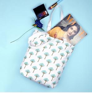 Bolsa de Tela de Algodón Reutilizable con Logotipo Personalizado, Impresión Serigrafiada, Cierre de Cremallera, Ecológica, para Playa, para Chicas y Mujeres, Venta al Por Mayor - Product Image 3