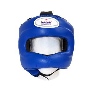 คิกบ็อกซิ่งเฮดการ์ดสีดำสีทองสำหรับฝึกศิลปะการต่อสู้และชกมวยทำจากหนัง PU - Product Image 2