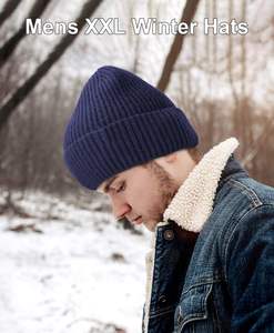 หมวกบีนนี่ถักจากธารน้ำแข็งไหมพรมอะคริลิคหนาแบบพับได้เสื้อขนสัตว์เทียมเสื้อซับในผ้ากำมะหยี่อุ่นแฟชั่นฤดูหนาว - Product Image 6