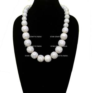 Ensemble de bijoux multicouches nouveau design ensemble de bijoux en résine tendance ensemble de boucles d'oreilles collier en résine de perles de cristal - Product Image 5