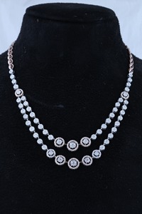 การออกแบบที่ไม่ซ้ําใครหรูหราทองแท้แช่แข็งหัวใจ VVS จริงธรรมชาติหรือ CVD Lab ปลูกเพชรสร้อยคอเทนนิสในราคาที่เอื้อมถึง - Product Image 4