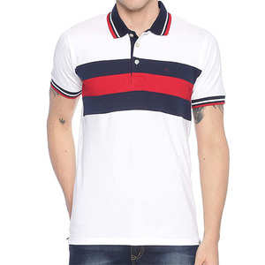 Polos para hombre con logotipo personalizado, polos transpirables para hombre, polos para hombre con contraste de colores, polos con logotipo bordado desgastado - Product Image 1