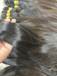 Cabello superventas a granel de una sola trama donante recto Color Natural 12A grado 100% vietnamita crudo sin procesar cabello virgen puede teñir - Product Image 4