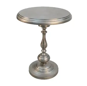 Mesa auxiliar de estilo Vintage chapada en oro para decoración de sala de estar de Hotel en casa, uso de muebles, mesa central de esquina en mesa de esquina de Metal - Product Image 2