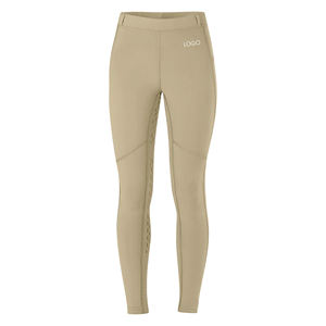 Culotte d'équitation à la mode personnalisée et confortable pour enfants, leggings occidentaux à siège intégral imprimés en silicone, conception de vêtements d'équitation respirants - Product Image 1