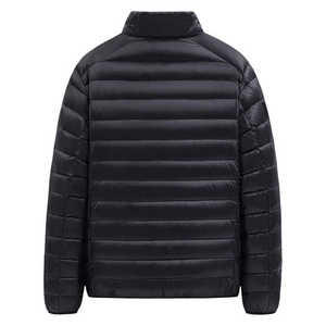 Veste bomber décontractée pour homme, chaude pour l'hiver, zippée, avec veste matelassée coupe-vent, capuche, design rembourré en duvet, vestes pour homme - Product Image 4