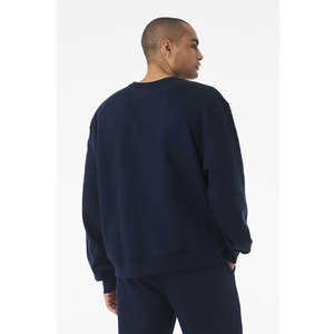 <b>Navy</b> Unisex Fleece Crewneck Sweatshirt Next Level / Bella + Canvas / Tultex-100% Cotton Winter Digital Printing Waterproof - Product Image 4