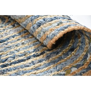 Alfombra trenzada de yute y mezclilla para sala de estar, Color personalizado, Ideal para el hogar, dormitorio, Resort, decoración de granja, precio razonable - Product Image 4