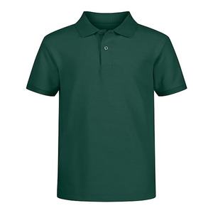 Polo à manches courtes bleu clair pour homme, couleur unie, tricot en coton, décontracté, respirant, coupe classique - Product Image 6