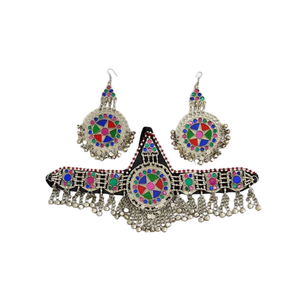 Ensemble de bijoux afghans de style traditionnel faits à la main en matériaux de haute qualité, collier et boucles d'oreilles pour femmes à bas prix - Product Image 4