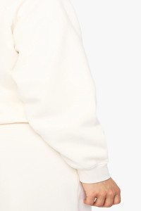 Ropa de calle de alta demanda Color crudo costura en blanco Sudadera de cuello redondo de gran tamaño para mujer sudadera de lana de algodón 100% Sostenible - Product Image 3