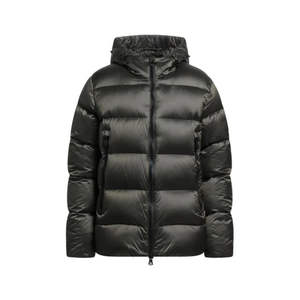 Veste à capuche en polyester/coton tissé pour homme, décontractée, col montant, fermeture éclair, matelassée, style puffer, fournisseur - Product Image 4
