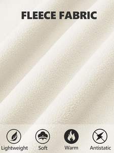 Chaqueta de lana ligera con cremallera para mujer con mangas largas Cómodo ajuste cálido para Unisex para la comodidad del invierno - Product Image 5