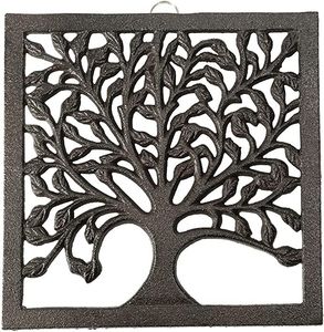 Iron Metal Round Shape Silver <b>Trivet</b> Heat Resistant for <b>Pan</b> & Hotpot Protecting <b>Trivet</b> Dining Table Heat Damage - Product Image 2