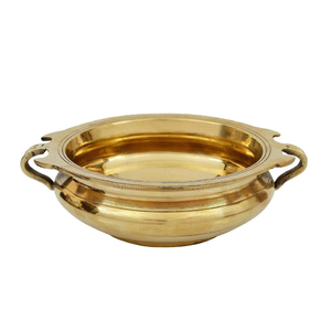 6 pouces Art déco bol décoratif en laiton pour la maison salon Table à manger bureau festif bougies flottantes fleurs Diwali Festival - Product Image 1