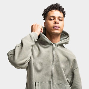 Sudaderas con cremallera para hombre de la mejor calidad 100% algodón secado rápido transpirable manga larga personalizable diseño de moda sudaderas con capucha - Product Image 5