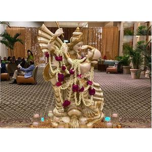 Radha Krishna FRP Statues Pour la Décoration De Mariage Radha Krishna FRP Statues Pour la Décoration De Mariage Traditionnel D'entrée De Mariage Statues - Product Image 1